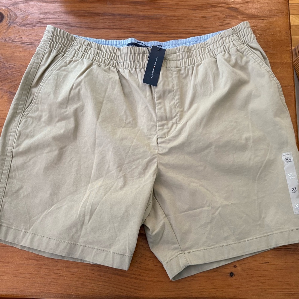Tommy Hilfiger Khaki Flat Front Shorts